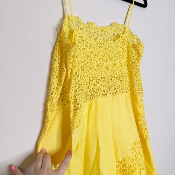 Ulla Johnson Evangeline Linen Embroidered Cami Long Maxi Dress 4 / Small - Picture 6 of 8